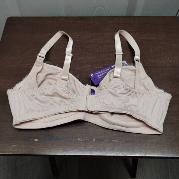 NWT Seraphine Bra Size 34C Pale Pink Wirefree Lace Trim Maternity & Nursing - Picture 3 of 9